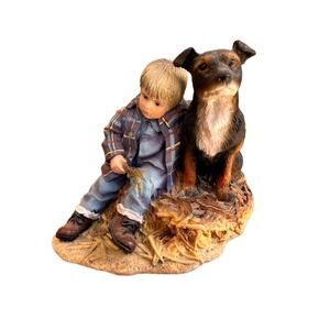 Crisalis Leonardo Collection Figurine Faithful Friends Christine Haworth